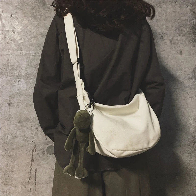Large Capacity Nylon Crossbody Bag – Unisex Street Style