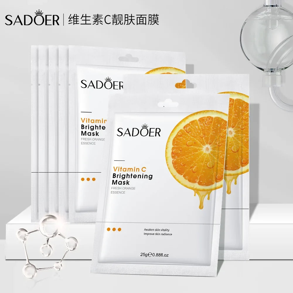 SADOER Vitamin C Brightening Face Mask – Pore & Glow Boost