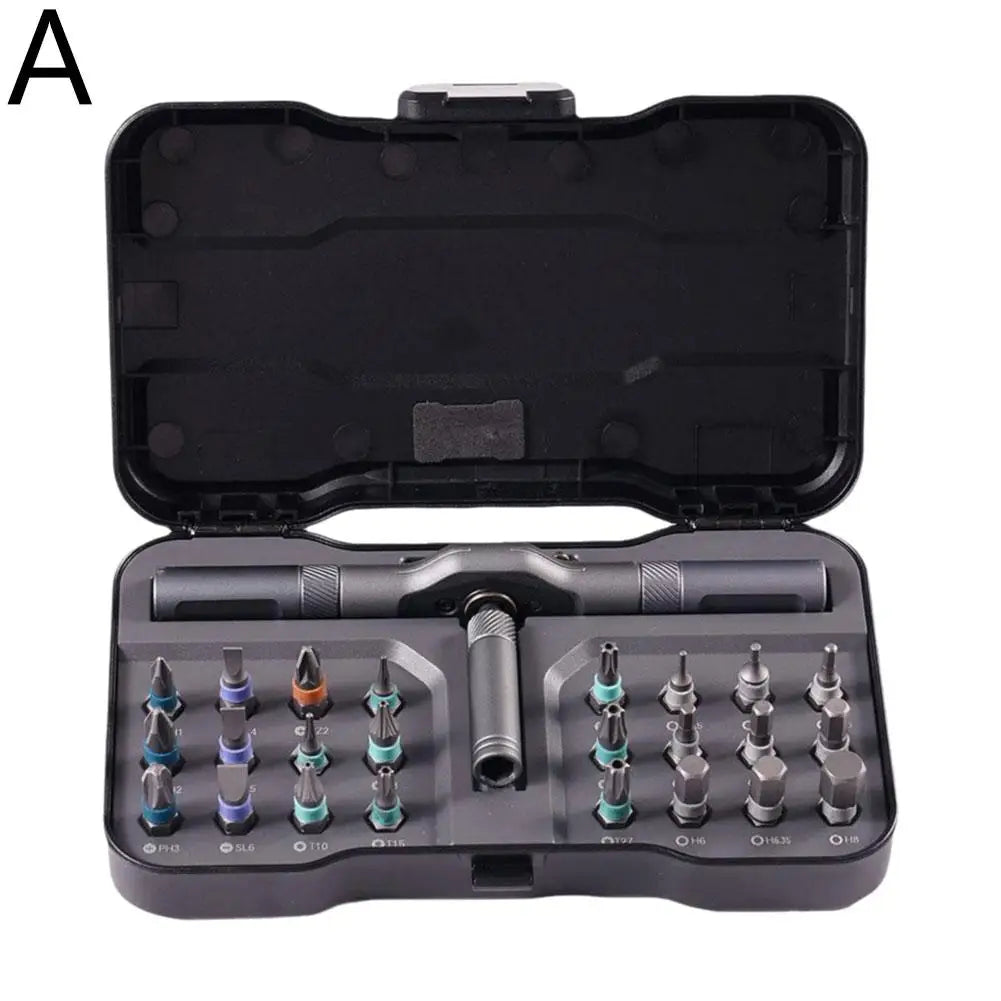 24-in-1 Magnetic Ratchet Screwdriver Set | DIY Home Repair Kit