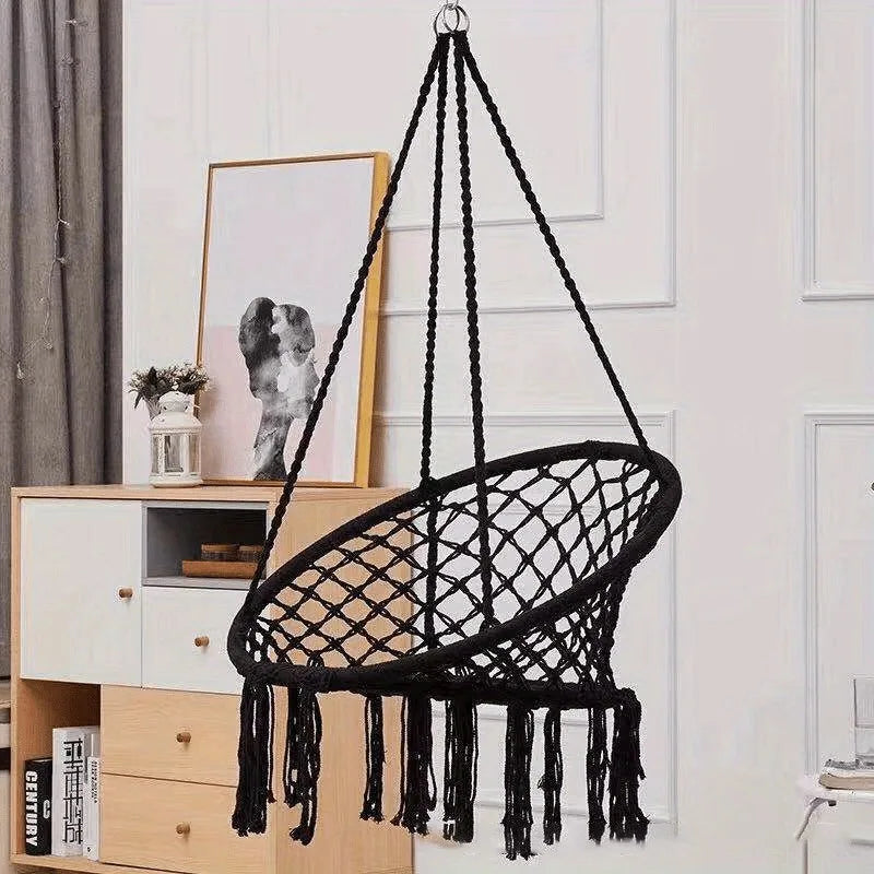 Rope Hanging Swing Chair – Polyester & Nylon | Patio, Bedroom