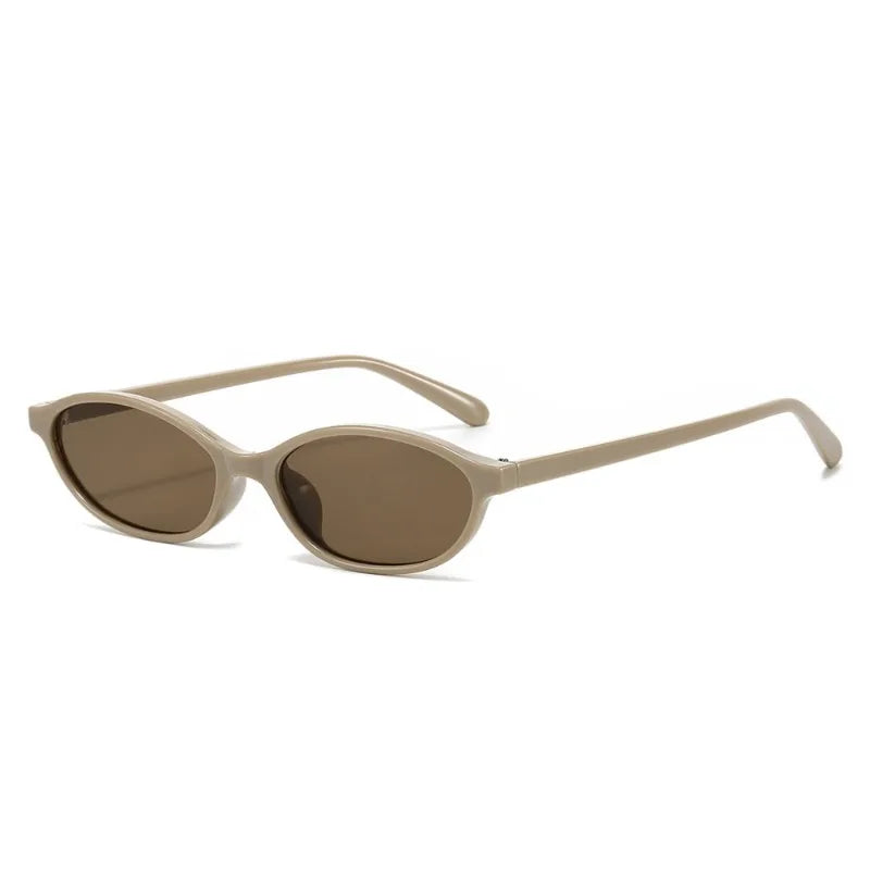 Retro Oval Cat Eye Sunglasses – UV400 Women's Fashion