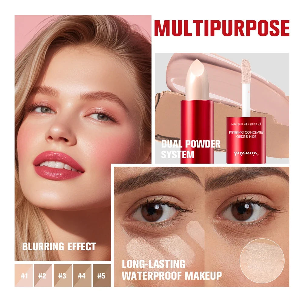 GlideHide 2-in-1 Blurring Concealer & Balm Stick | Full Coverage