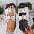 Women's Open Toe Buckle Strap Hollow Out Summer Sandals