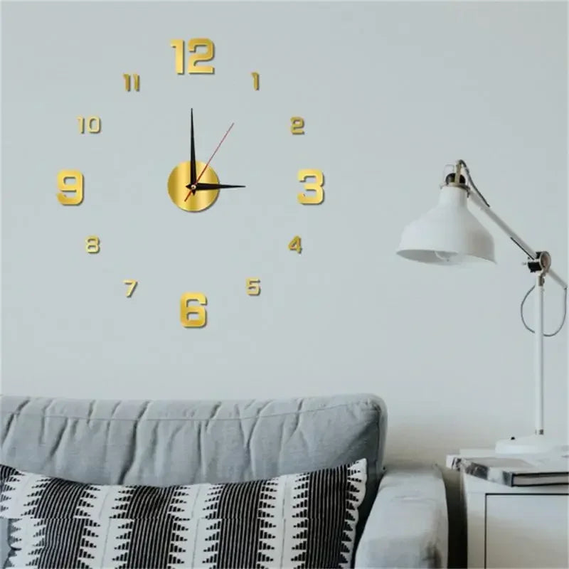Luminous Acrylic Wall Clock – Modern Frameless Home Decor