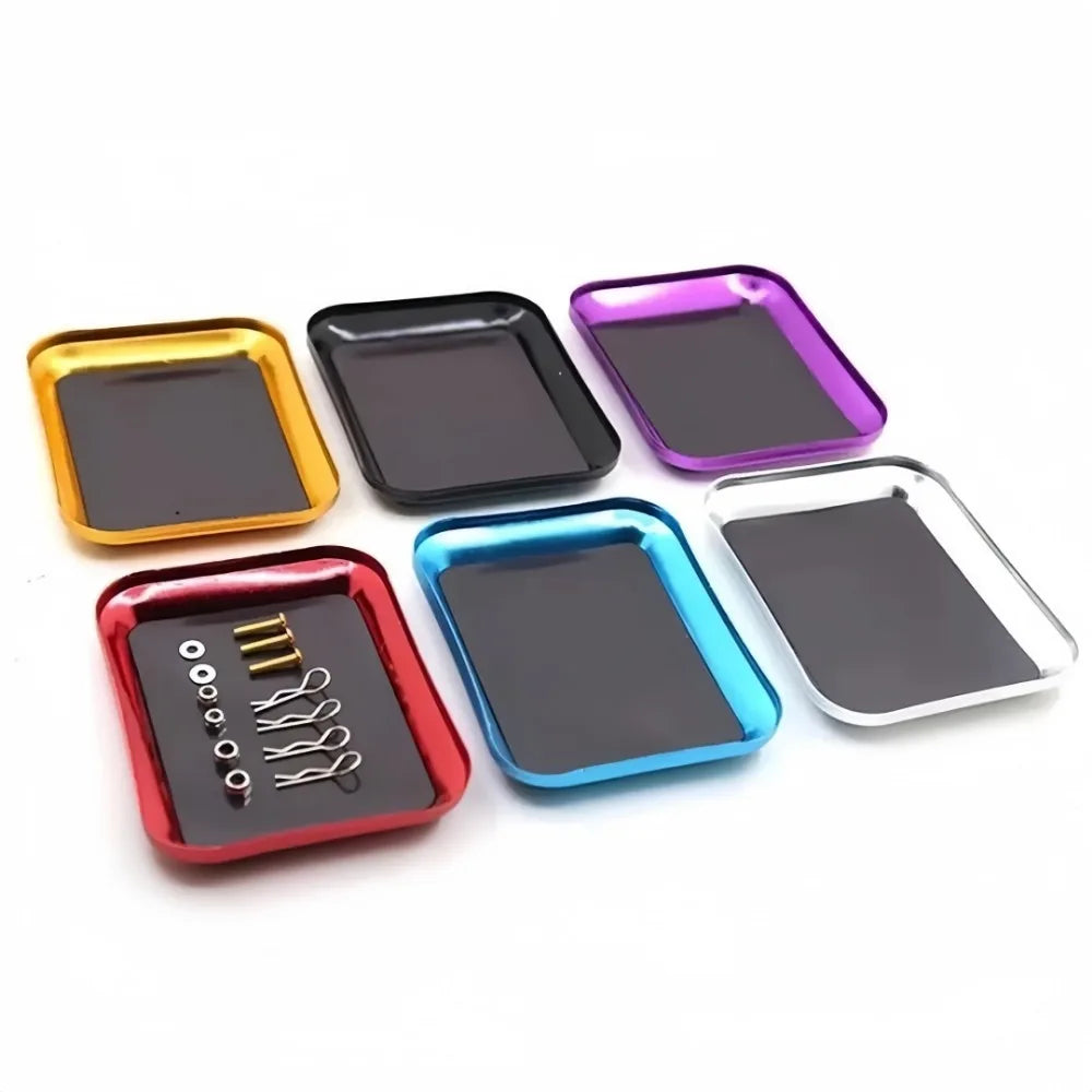 Magnetic Screw Tray – Aluminum Alloy Parts Organizer Disk
