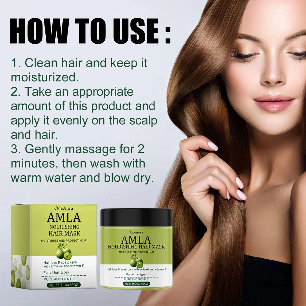 OceAura Amla Oil Hair Mask – Deep Moisture & Frizz Repair