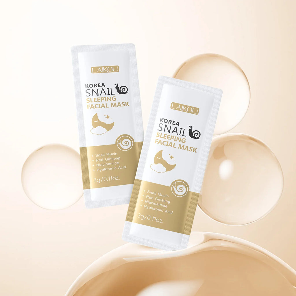 LAIKOU 7-Pack Overnight Sleeping Face Mask – Snail, Sakura & More