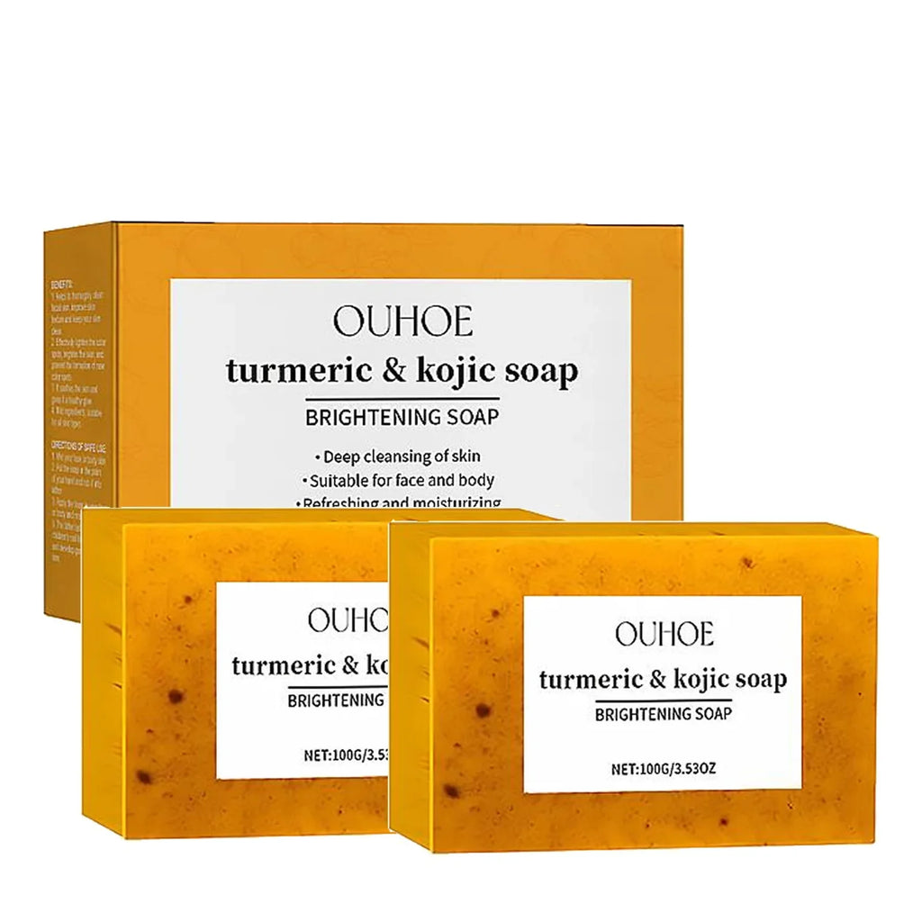 Turmeric & Kojic Acid Soap – Brightening Face & Body Bar 100g