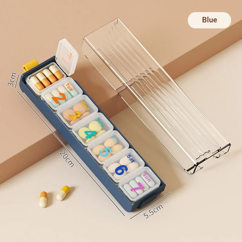 7-Day Travel Pill Organizer | Portable Weekly Tablet Box