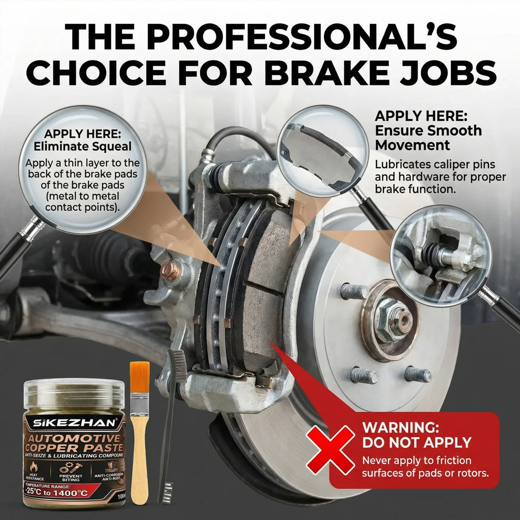 1400°C Copper Anti-Seize Grease Kit – Brakes, Exhaust & Bolts