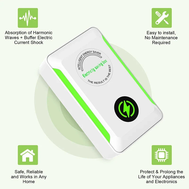 Electric Energy Saver Smart Power Portable Electricity Saving Box US