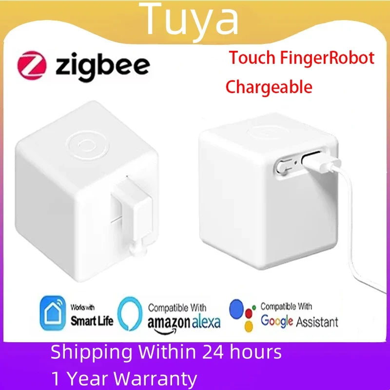 Tuya Smart Touch Finger Robot Zigbee 3 0 Chargeable Switch Button