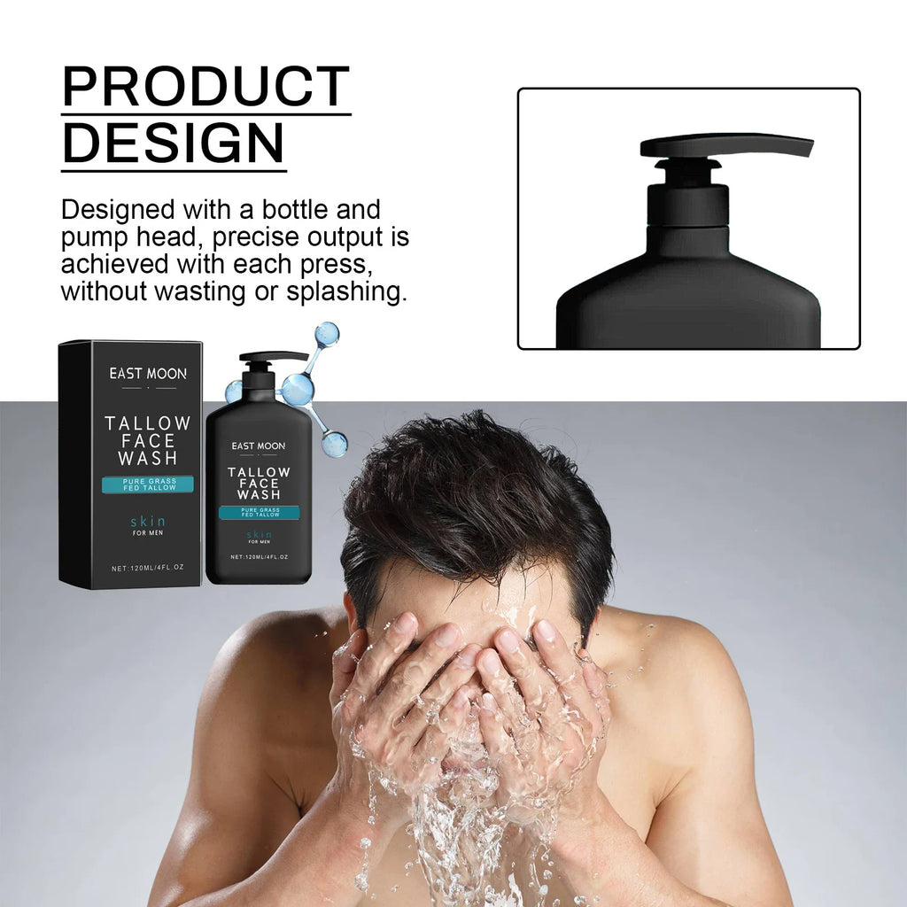 East Moon Men's Facial Cleanser – Oil Control & Pore Care