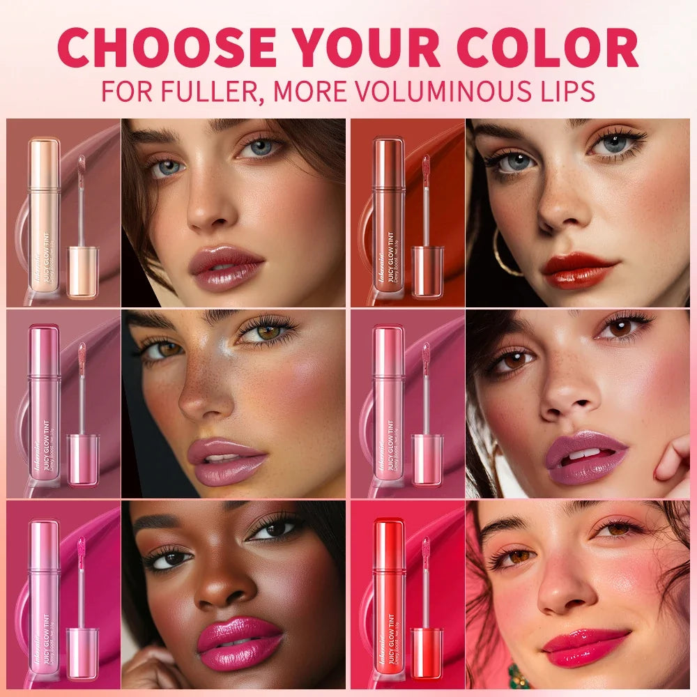 Juicy Glow Tint Lip Gloss – Mirror Shine & 12H Color Lock