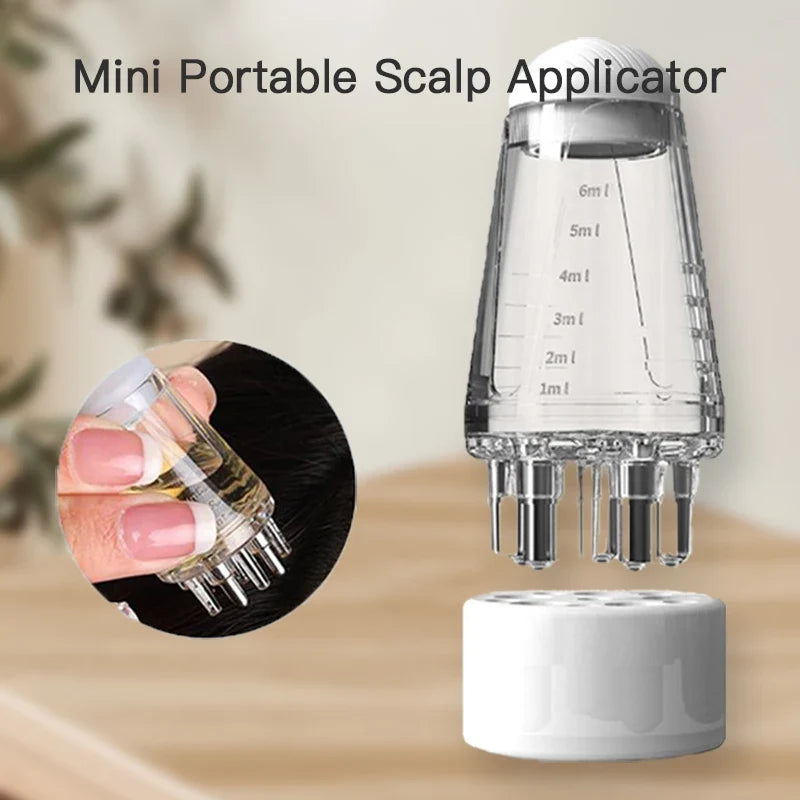 Scalp Oil Applicator Comb | Hexagon Roller Ball Massage Tool