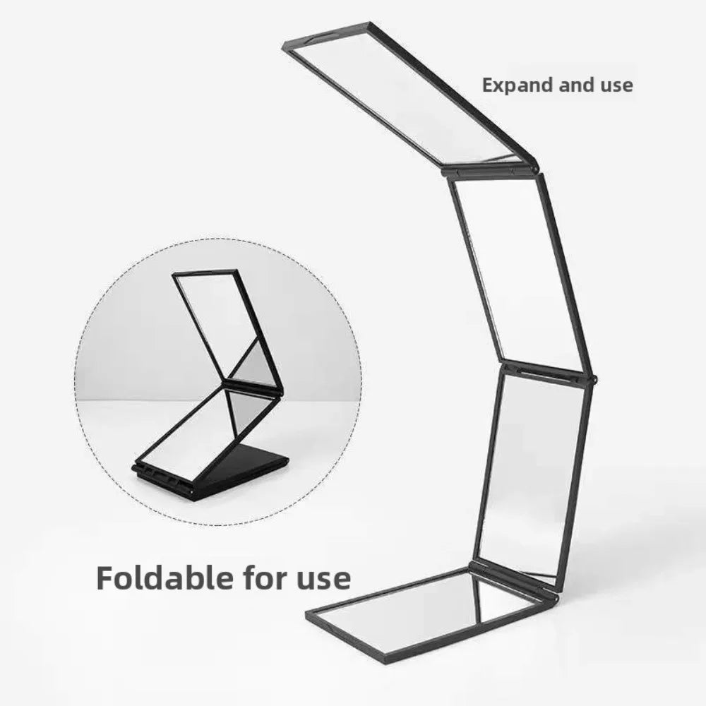 360° 4-Way Folding Mirror – Back View, Travel & Makeup