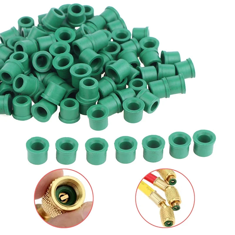 HVAC O-Ring Gaskets 50/100Pcs – R410A R134A 1/4" Hose Seal Kit