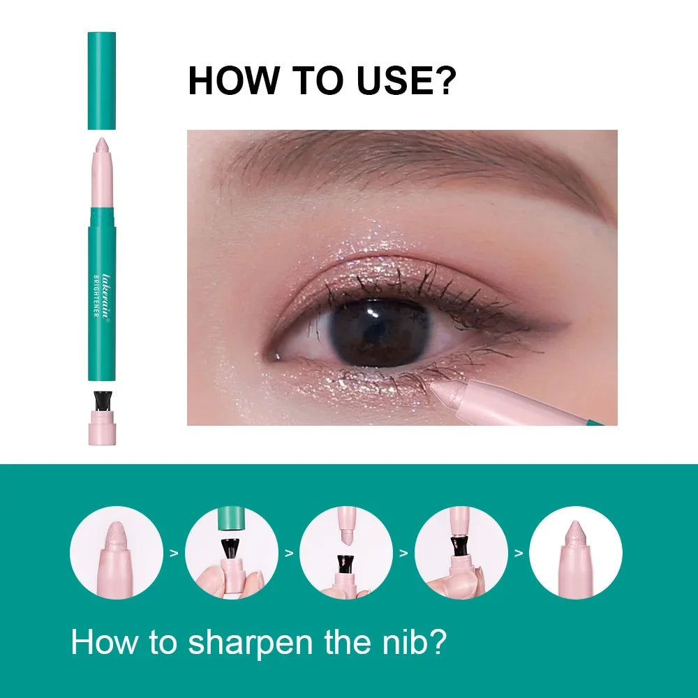 Pearlescent Glitter Eyeliner Pencil – 26 Shades, Waterproof