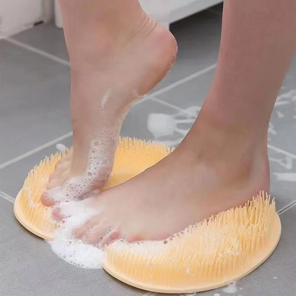 Bathroom Shower Anti Slip Mat Circular Massage Foot Back Suction Cup