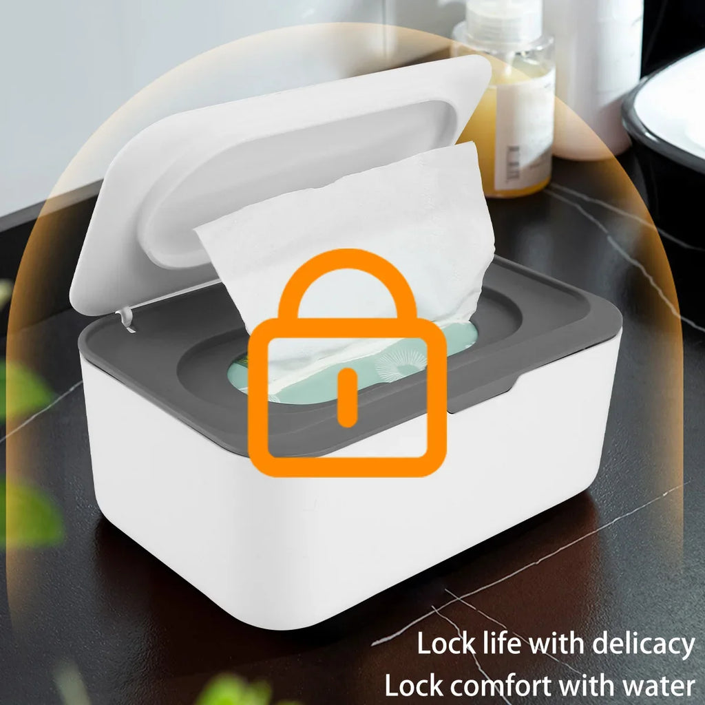 Dustproof Baby Wipes Dispenser Case with Lid | Large Capacity