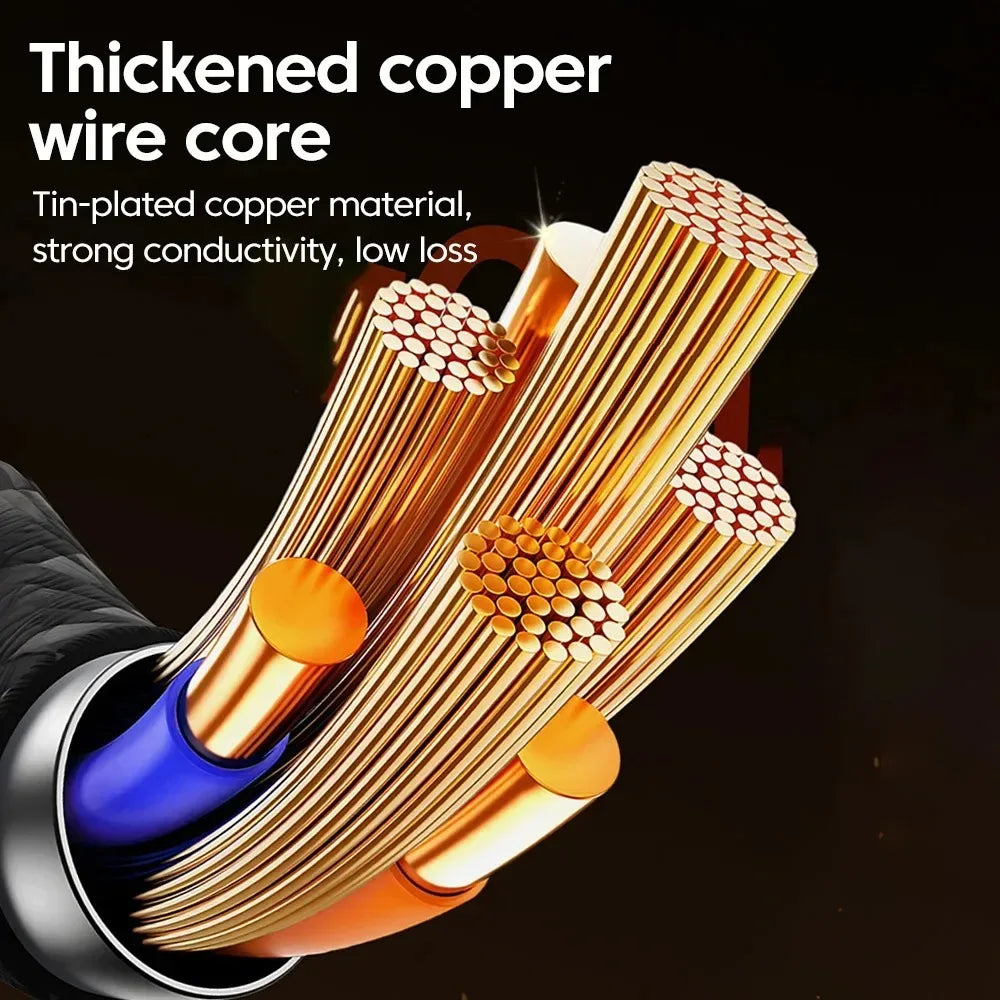 240W USB-C Fast Charging Cable | Nylon Braided LED Display