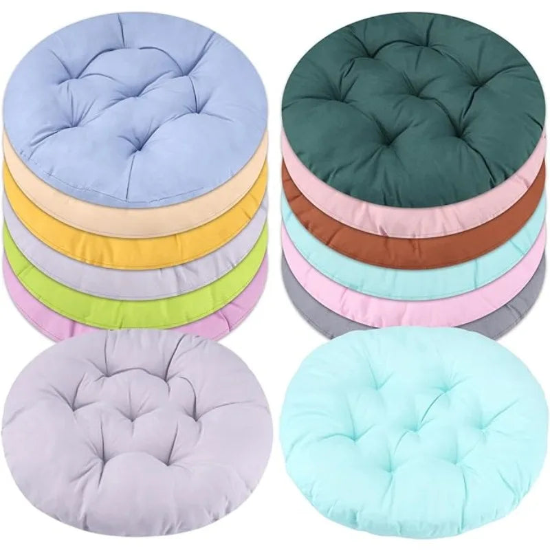 Thickened Round Chair Cushions Seat Pad Office Garden Living Room