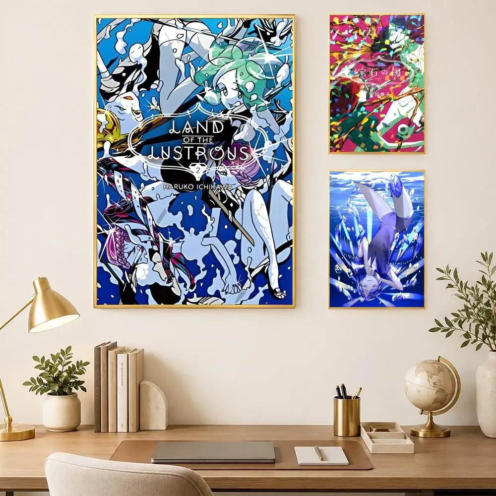 Land of the Lustrous Anime PVC Wall Poster – HD Self-Stick