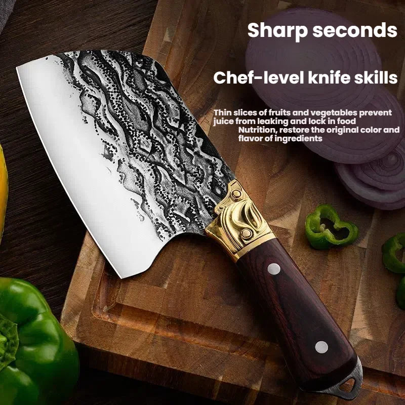 4-Piece Handmade Butcher Knife Set | High-Carbon Steel Kitchen Knives