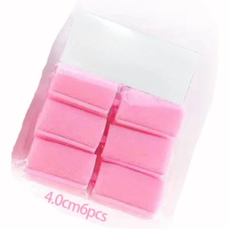 24-Piece Pink Foam Hair Rollers – Heatless DIY Curls & Waves