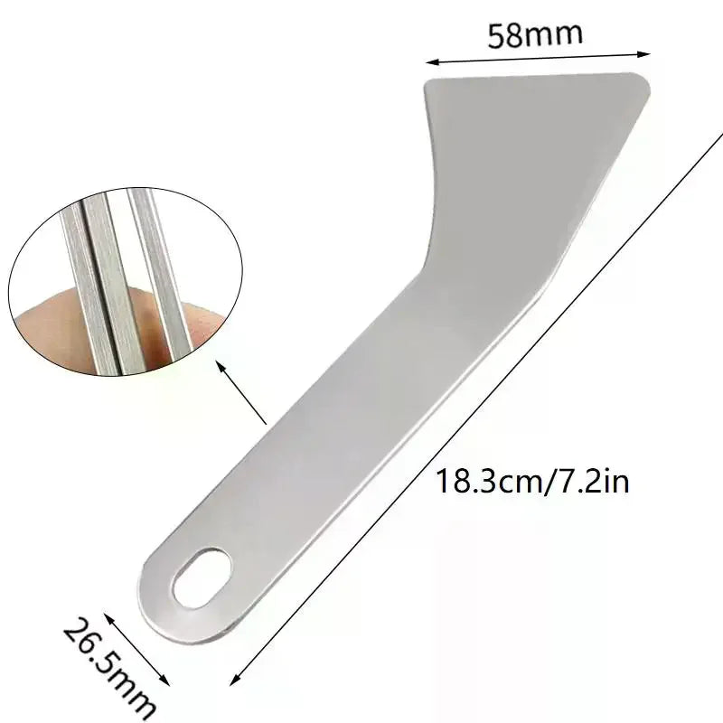 Stainless Steel Prybar Scraper – Trim & Residue Removal Tool