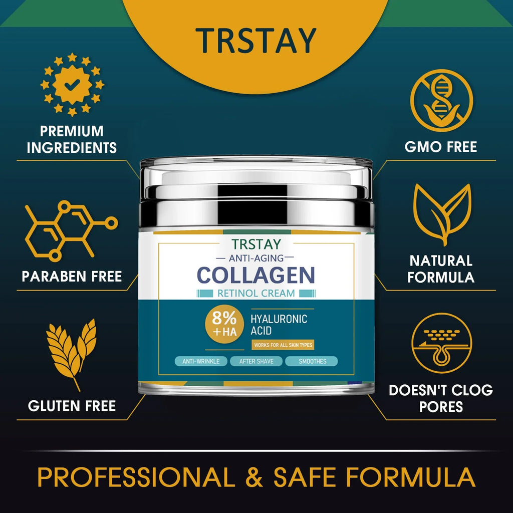 Mens Face Cream Moisturizer 8 Hyaluronic Acid Collagen One Two Pumps