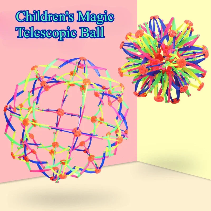 Rainbow Stress Ball Kids Colorful Expandable Fidget Toy Durable Magic
