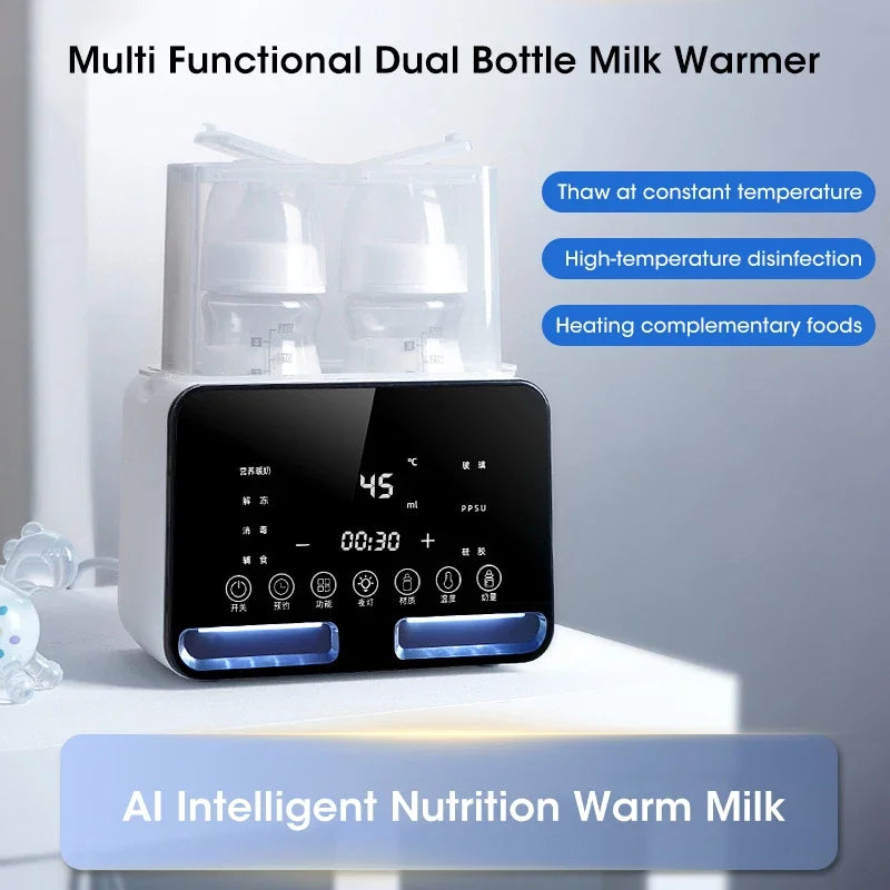 2-in-1 Baby Bottle Warmer & Sterilizer | Smart Temp Control