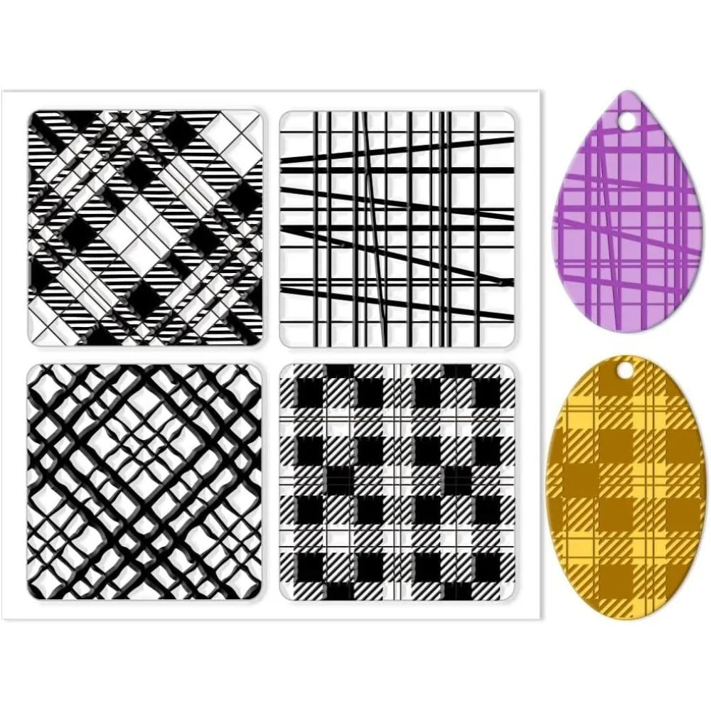 Plaid Clay Texture Mat Stamps – DIY Jewelry & Card Making