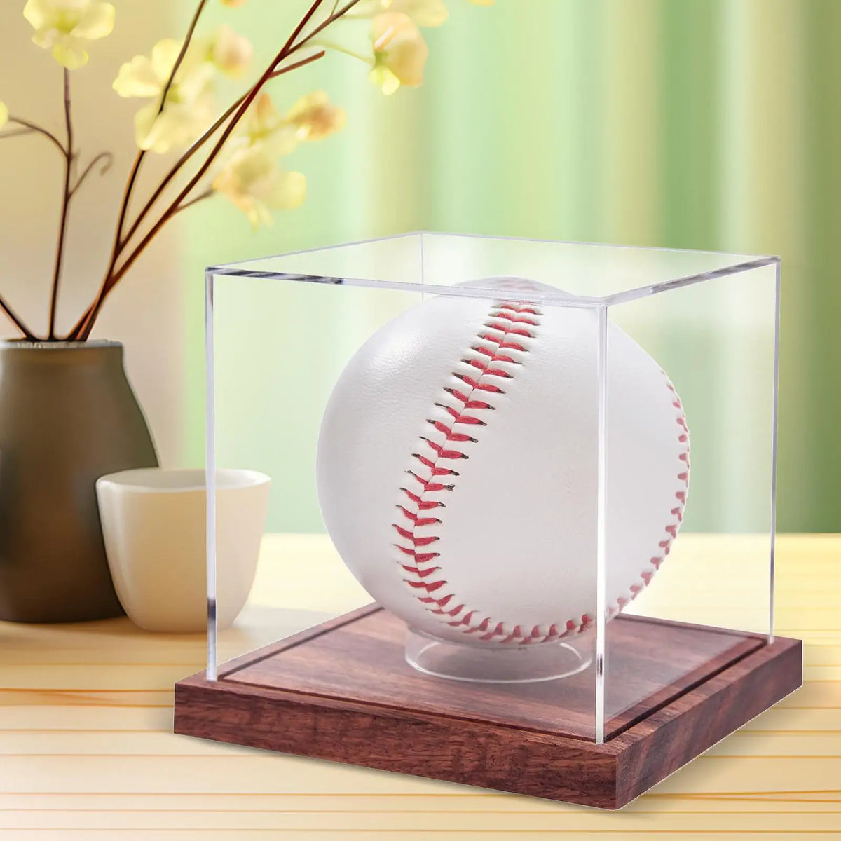 Baseball Display Case Game Ball Acrylic Clear Sports Souvenirs