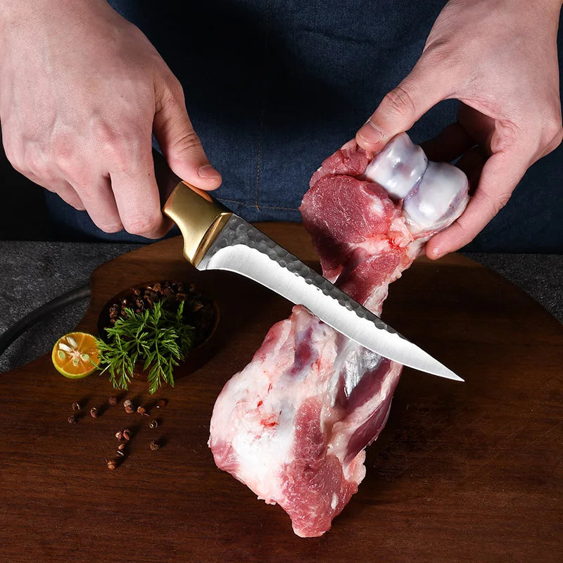 PLYS Stainless Steel Boning Knife Set – Sharp Butcher Blade
