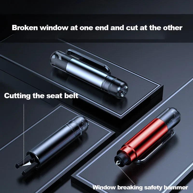 2-in-1 Car Window Breaker & Seatbelt Cutter Emergency Tool