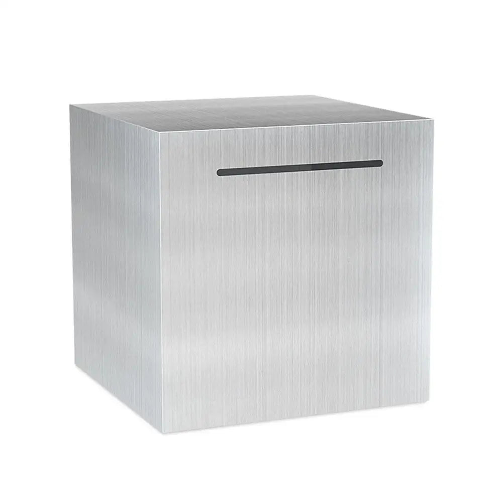 Stainless Steel Piggy Bank – Large Capacity Coin & Money Safe Box