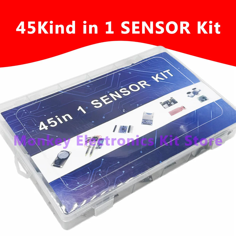 45-in-1 Sensor Modules Starter Kit for Arduino & Raspberry Pi
