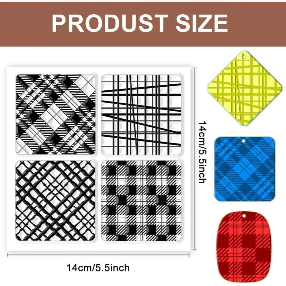 Plaid Clay Texture Mat Stamps – DIY Jewelry & Card Making