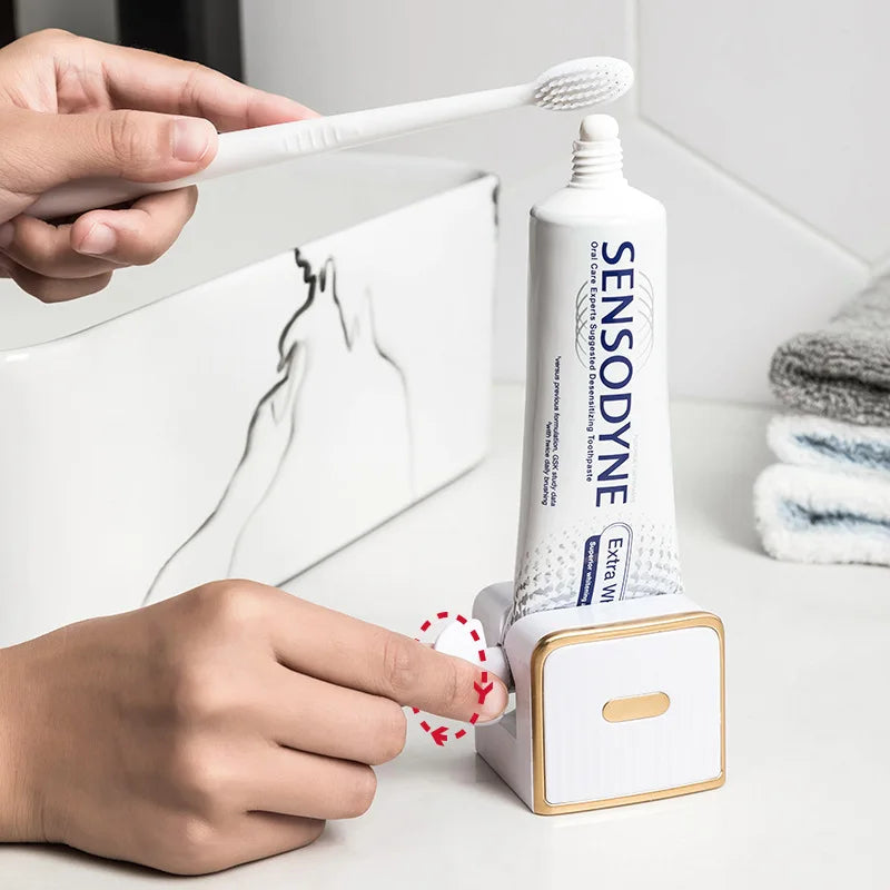 Wall-Mounted Toothpaste Squeezer & Tube Dispenser Holder