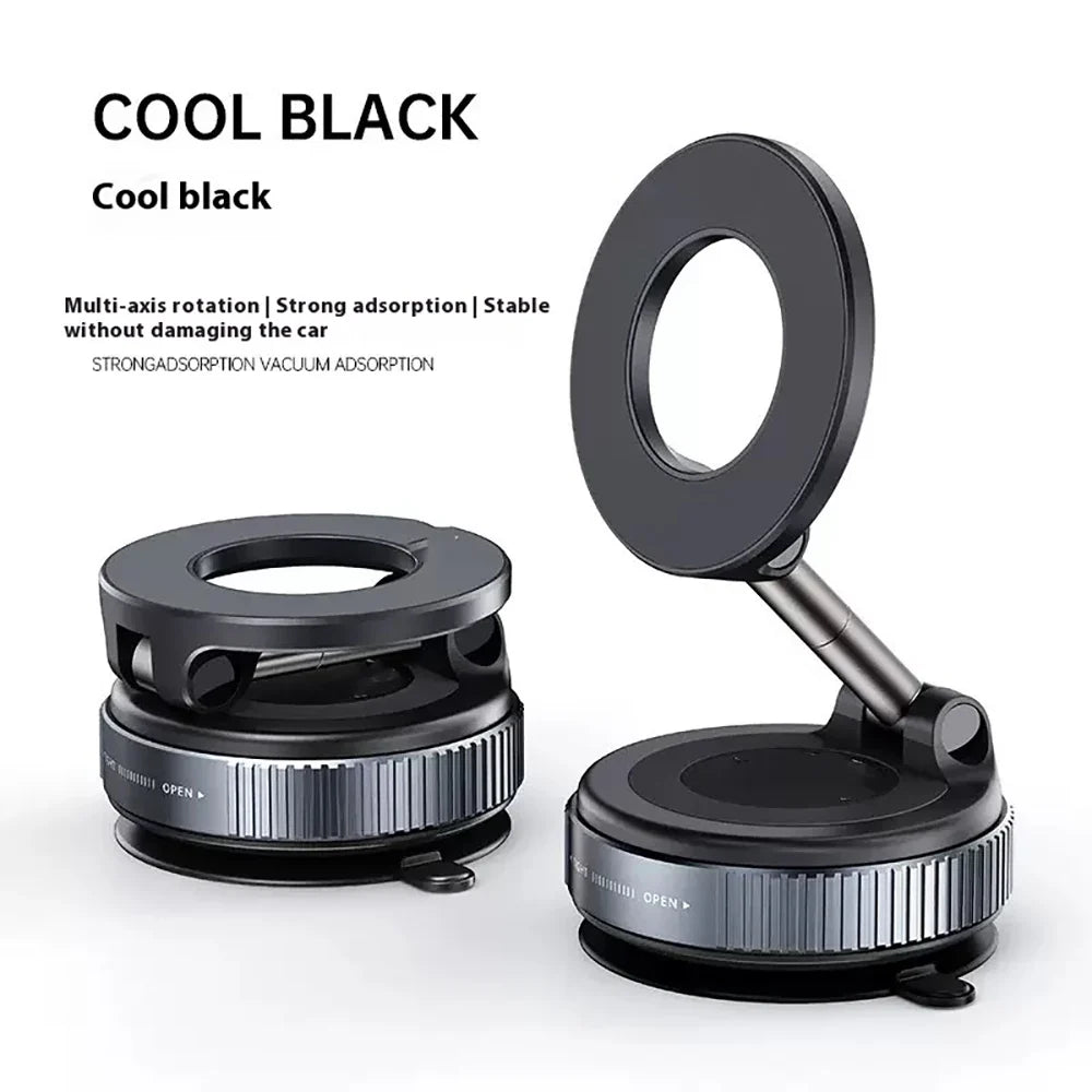 Magnetic Car Phone Mount | MagSafe 360° Vacuum Suction Holder