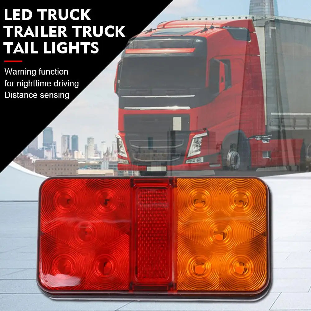 12V 24V 12-80V LED Truck Tail Lamp Taillight Turn Signal Indicator