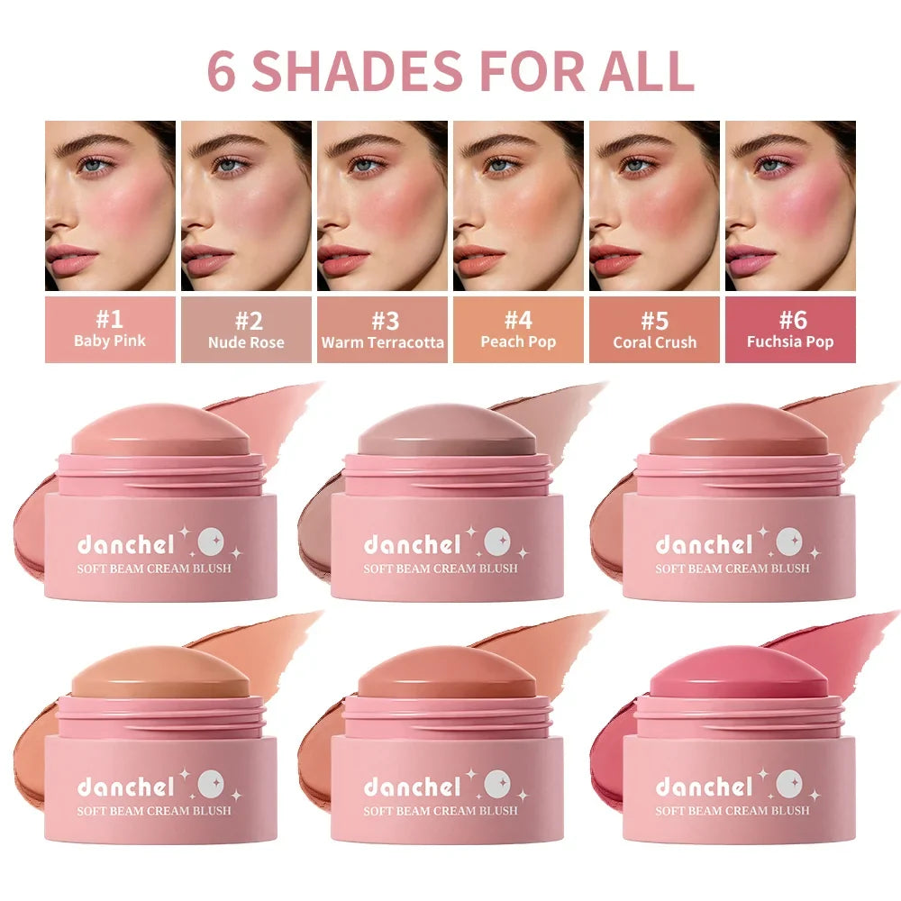Matte Cream Blush Stick – Waterproof & Long-Lasting | 6 Shades