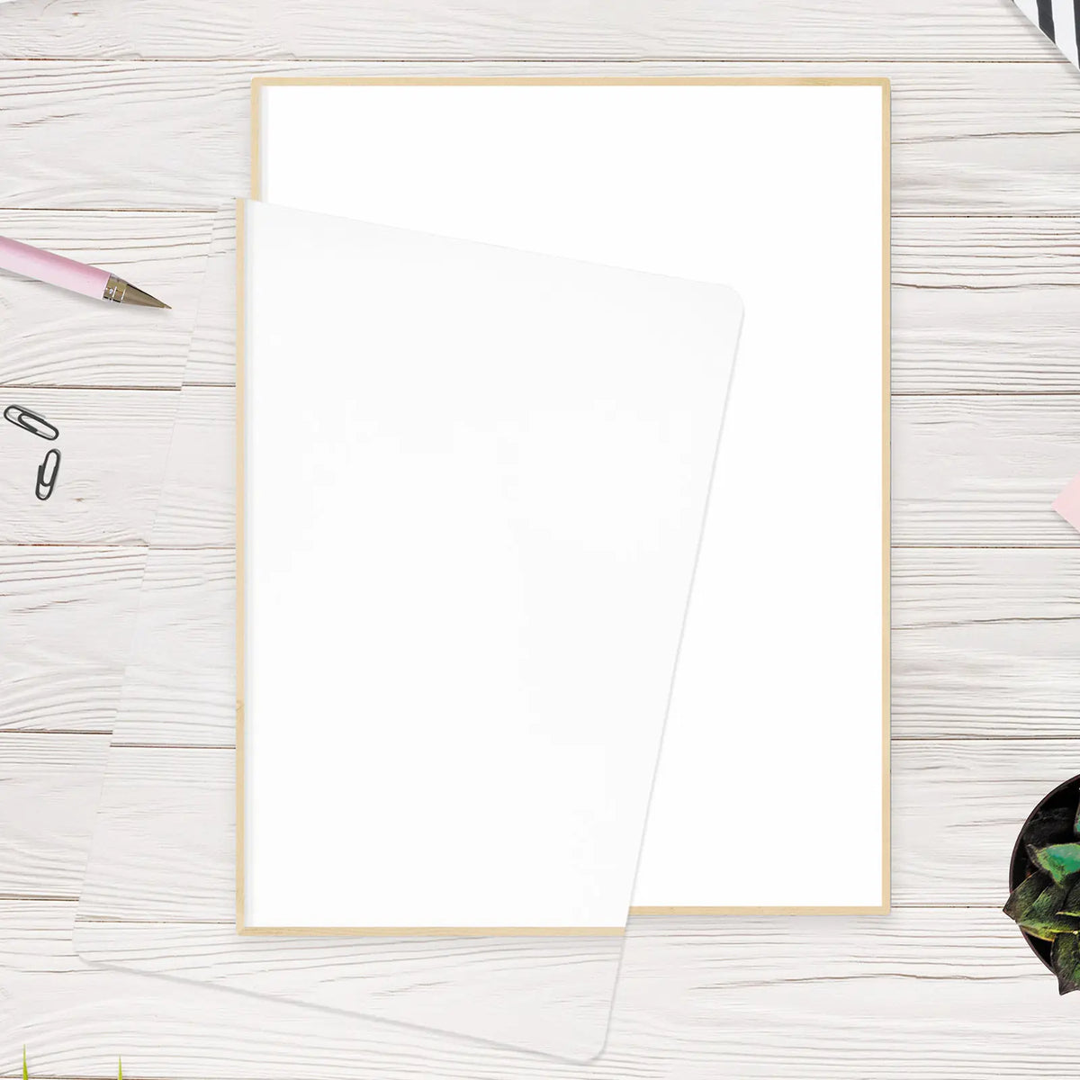 3X Rectangular Plastic Magnifier Lightweight Page Magnifying Sheet