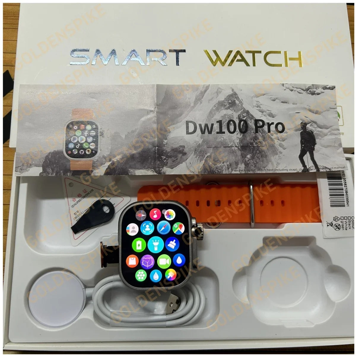 GOLDENSPIKE DW100 Pro 4G Android Smartwatch | AMOLED 128GB GPS