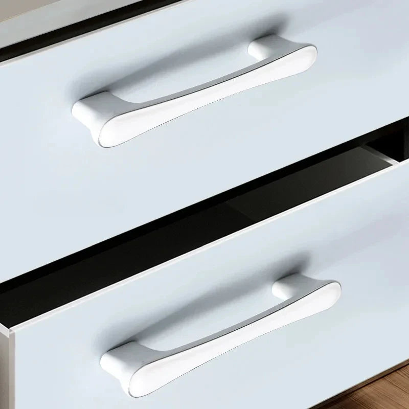 Modern White Zinc Alloy Cabinet & Drawer Handle | Furniture Knob