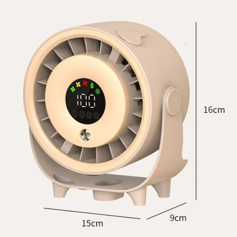 USB Desktop Spray Misting Fan – Wall Mount & Table Circulator
