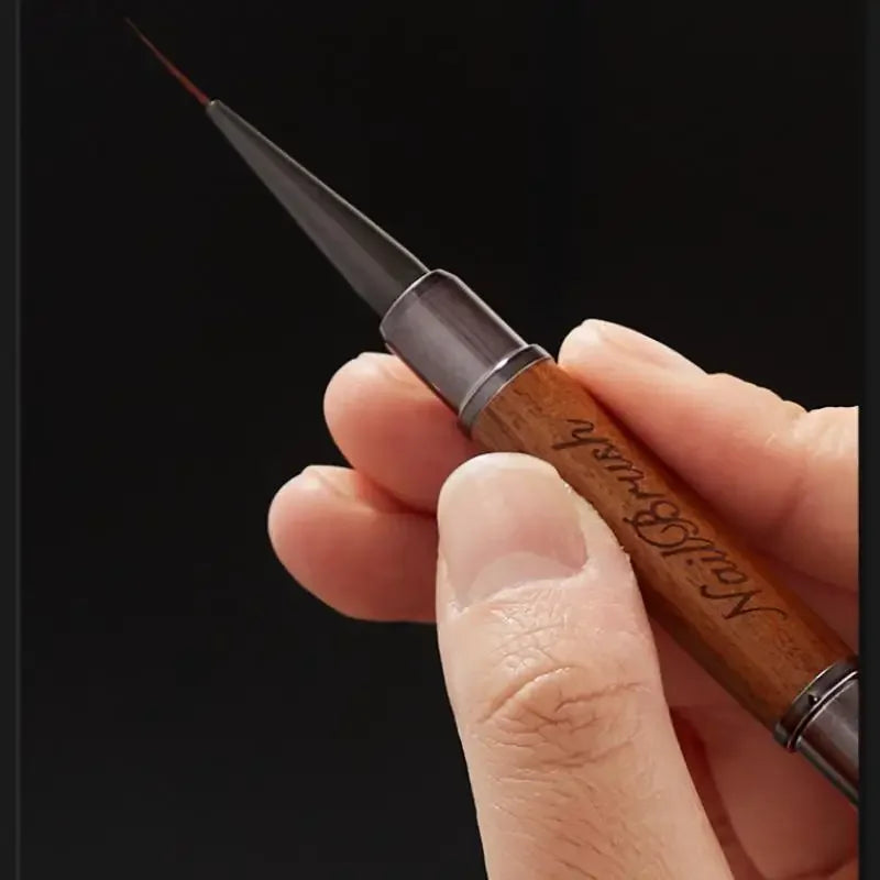 Sandalwood Double-Headed Nail Art Brush Pen | Detail Lines