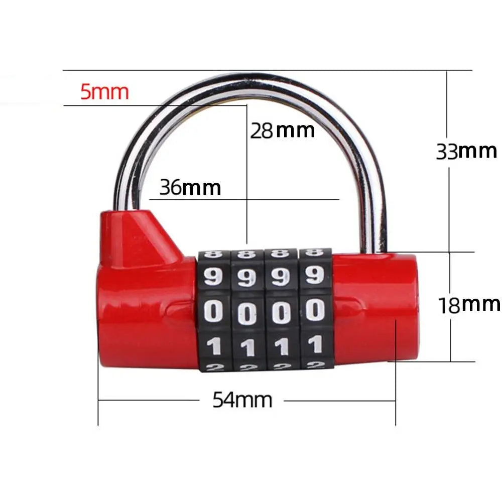 4-Digit Combination Padlock – Weatherproof Heavy Duty Security